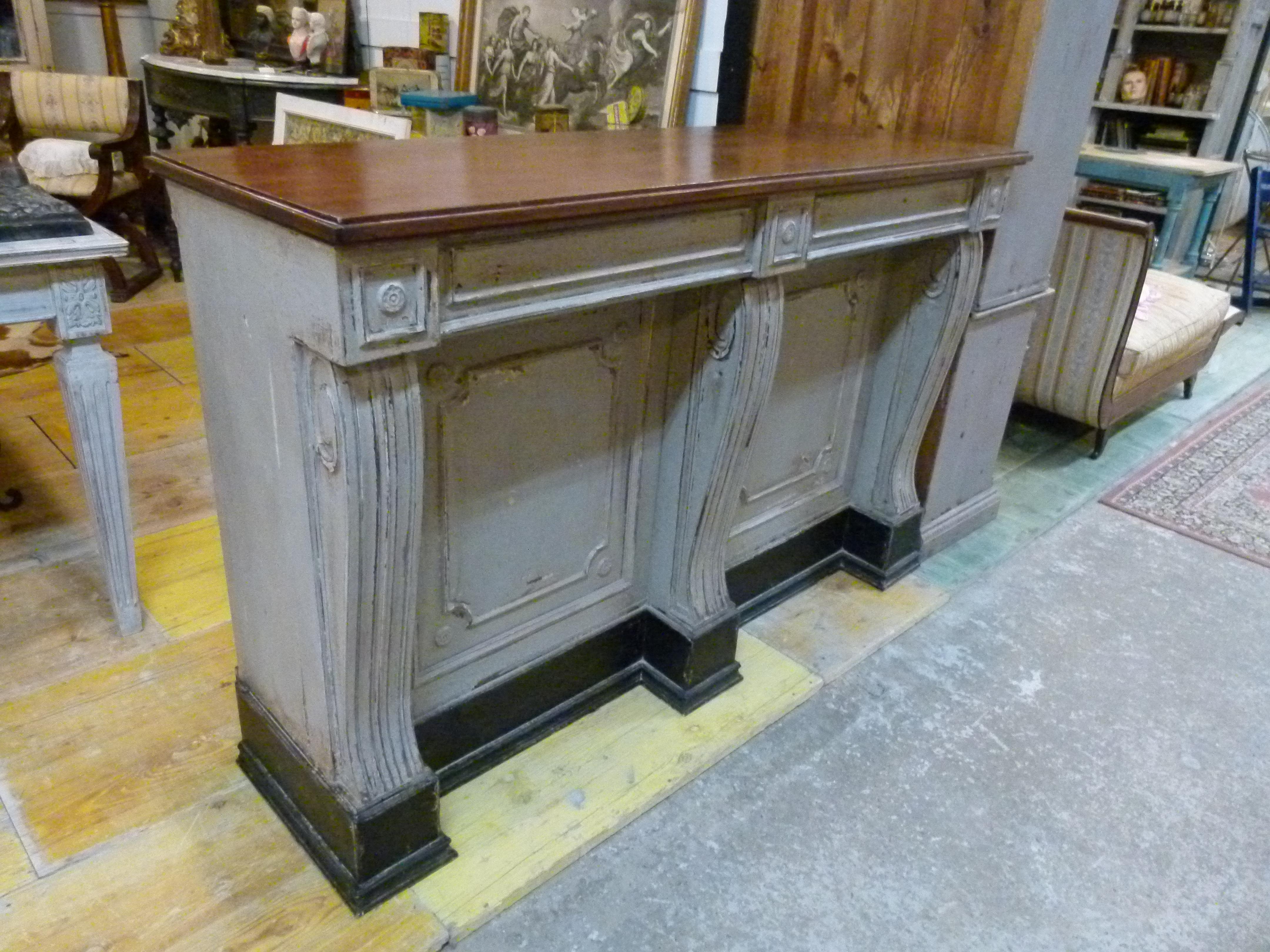Early 20th Century French Wooden Store Counter 5