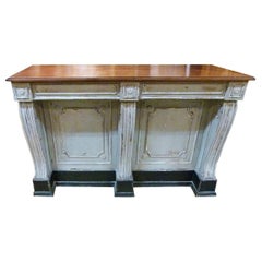 Early 20th Century French Wooden Store Counter