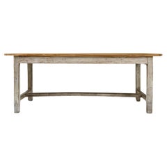Table en bois française du début du 20e siècle