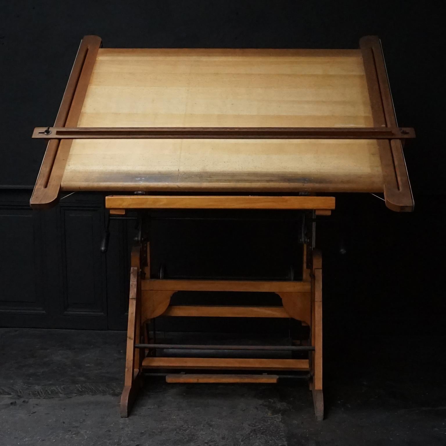 architects drawing table