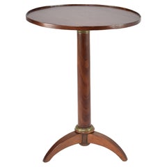 Early 20th Century French Wooden Tripod Table