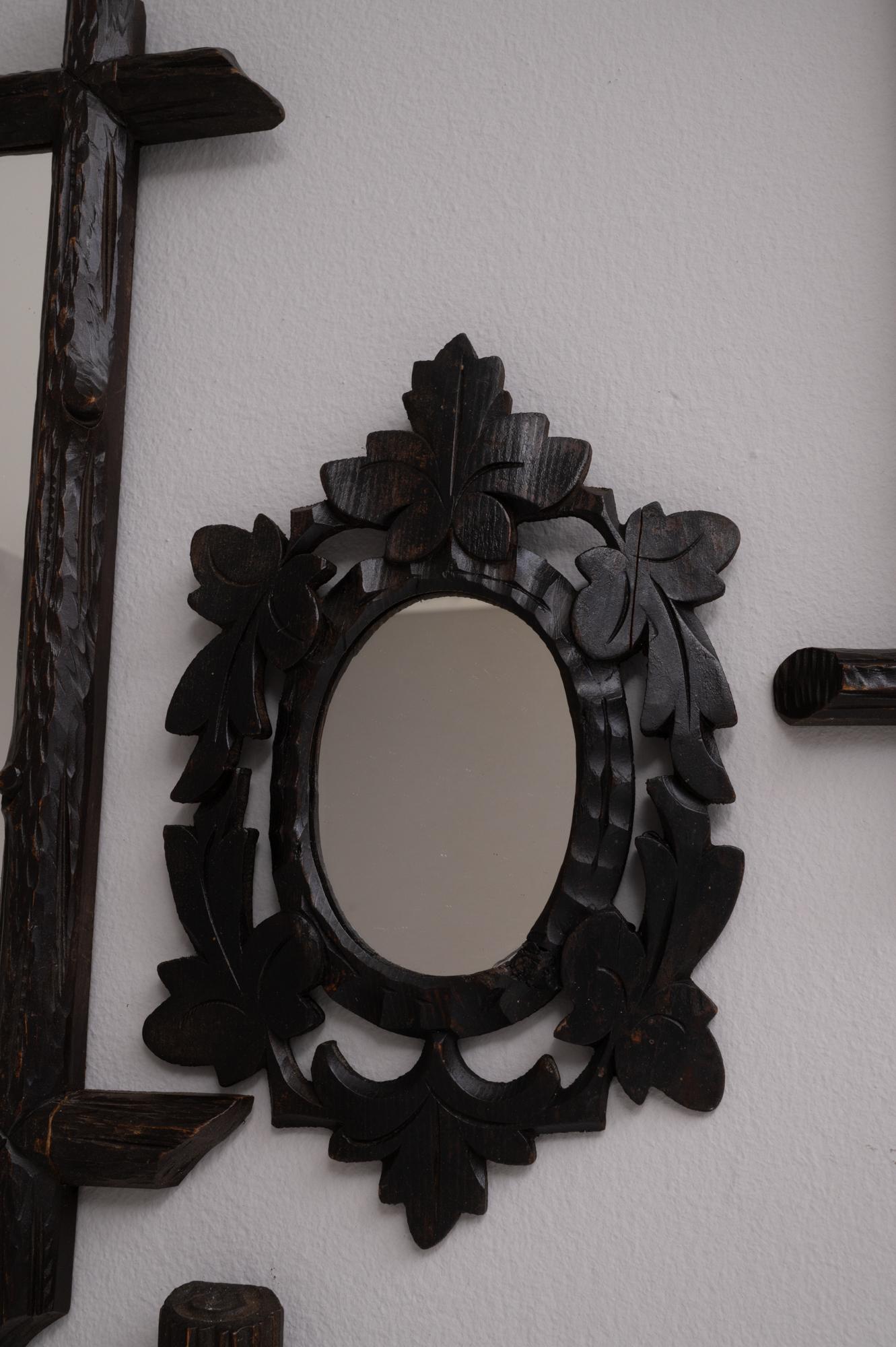 Early 20th Century French Wooden Wall Mirrors, Set of 19 10
