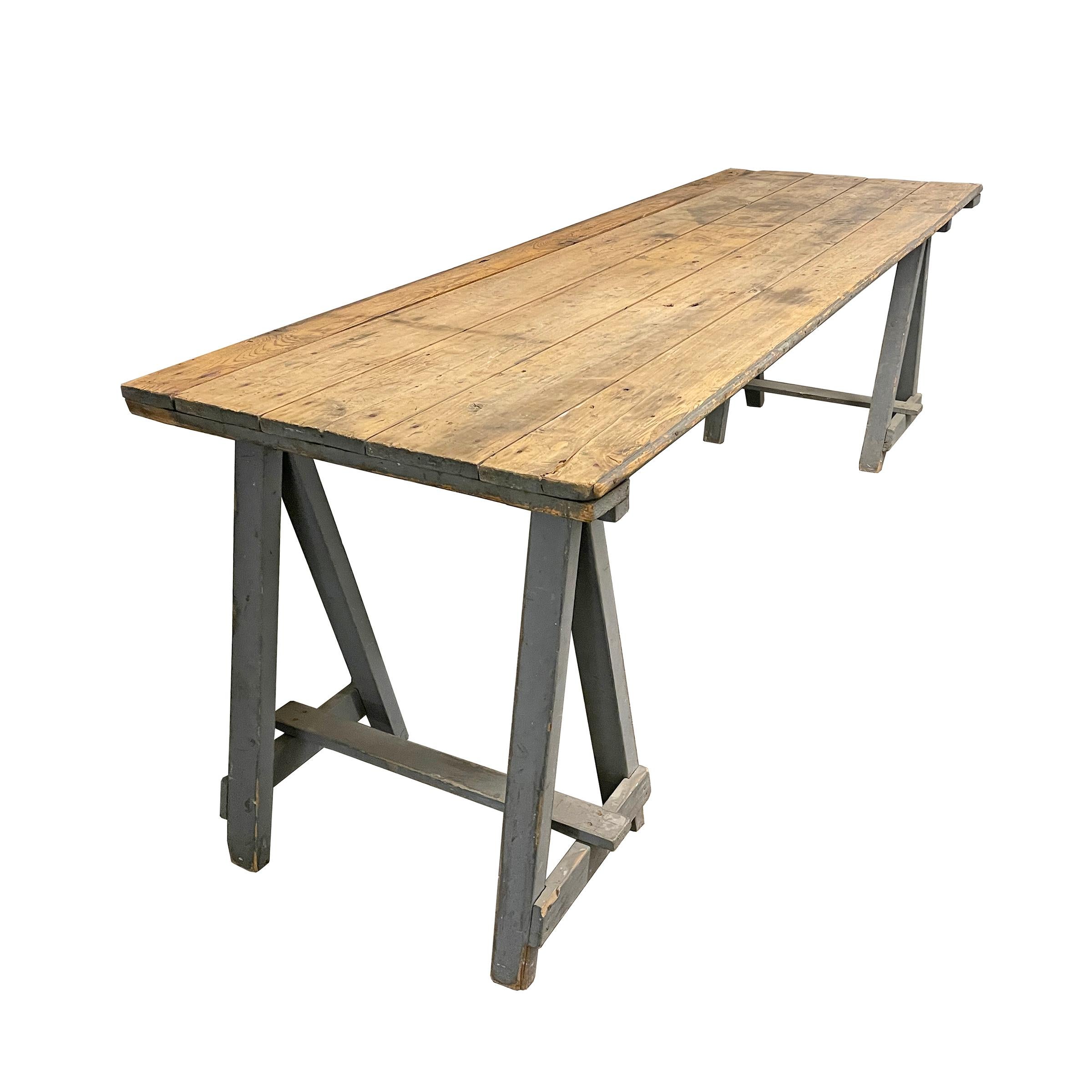 Painted Early 20th Century French Work Table
