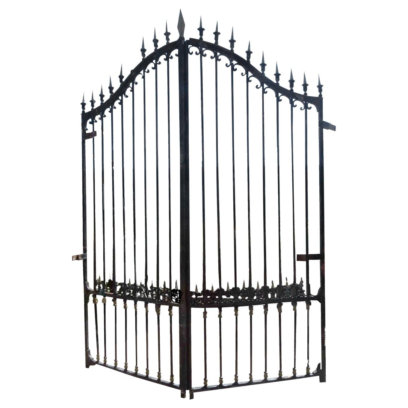 Early 20th Century French Wrought Iron Garden Gate