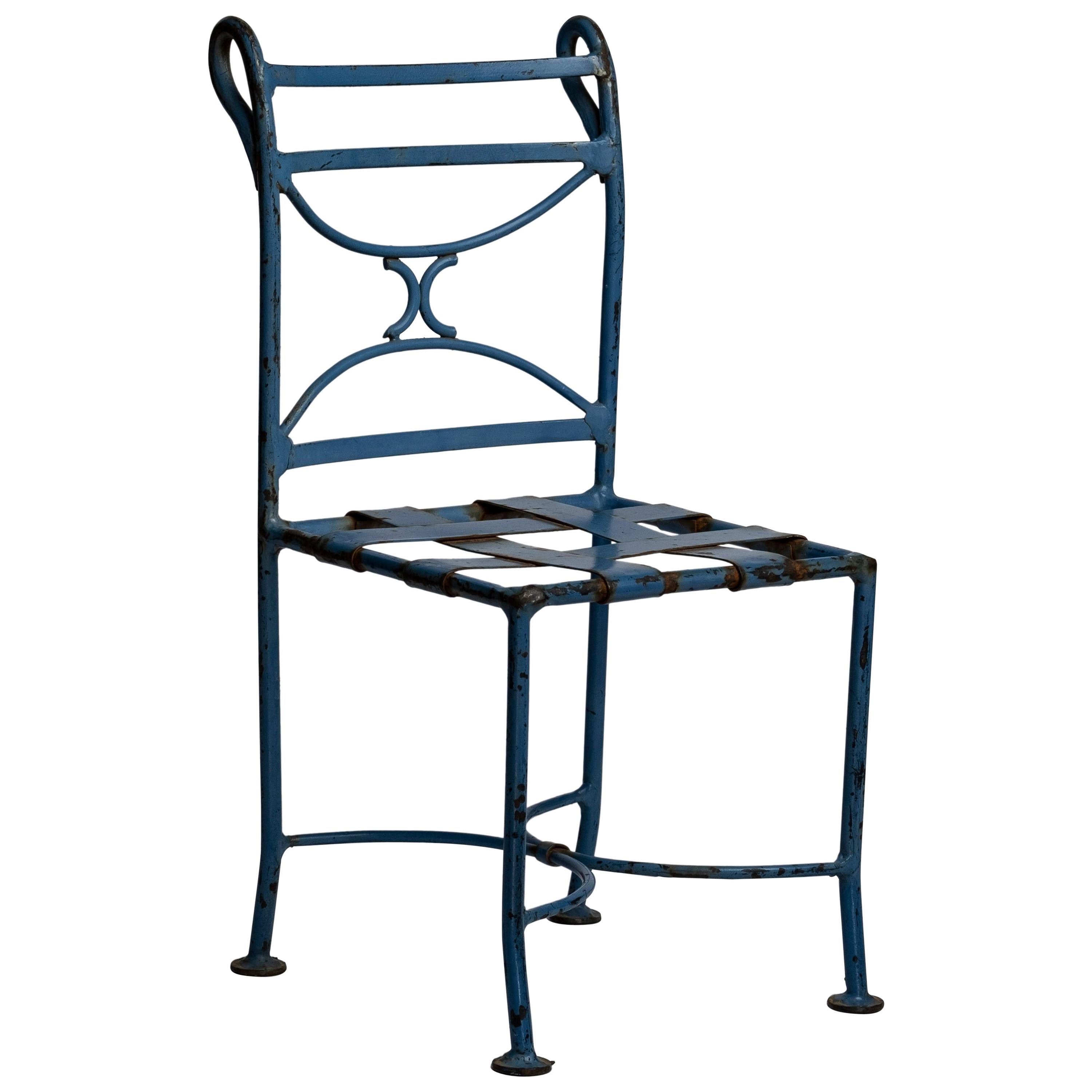 Early 20th Century French Wrought Iron Kids Chair