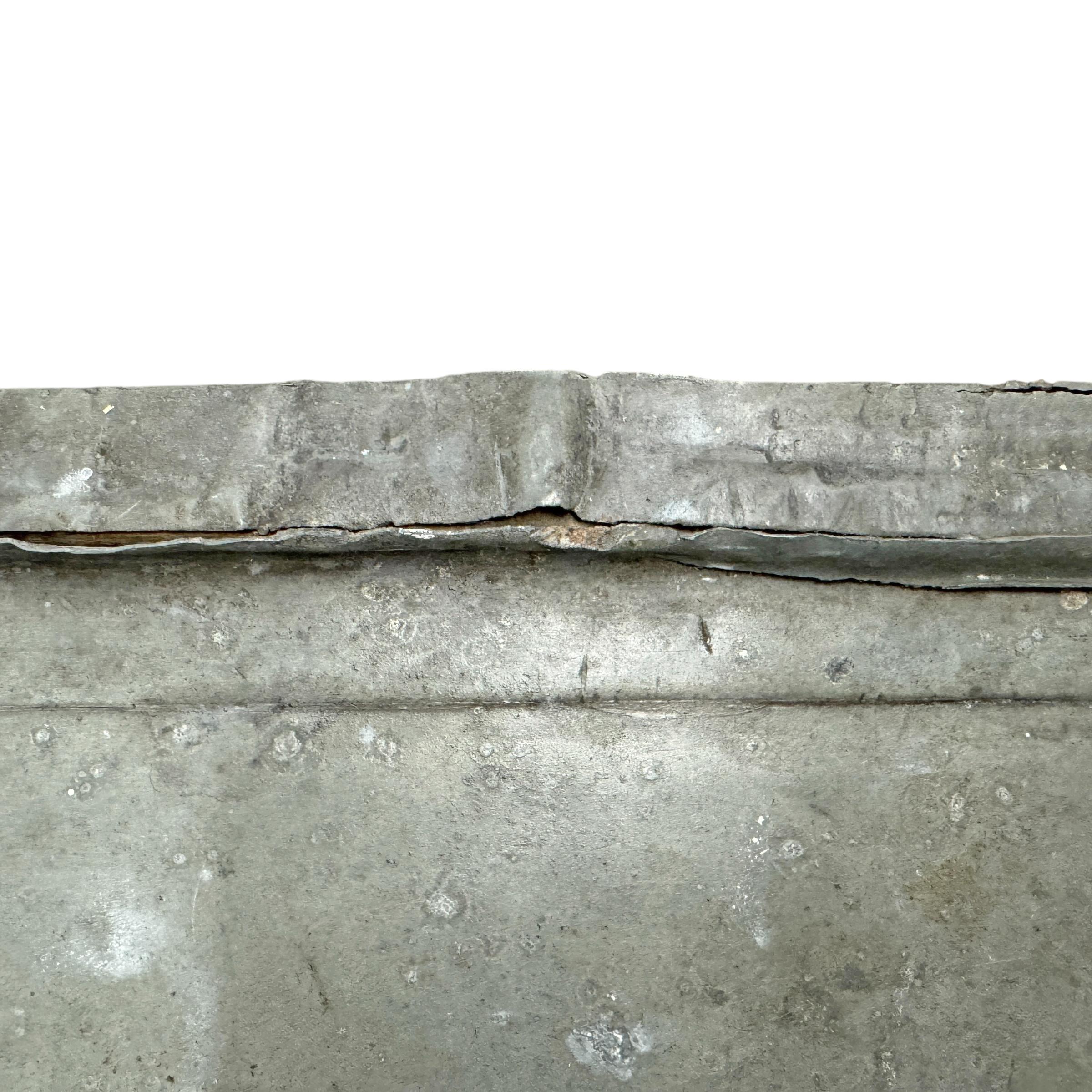 Early 20th Century French Zinc-Top Garden Table For Sale 8