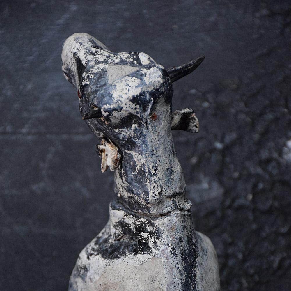 Early 20th Century Frnech Handcrafted Papier Mâché Toy In Distressed Condition In London, GB