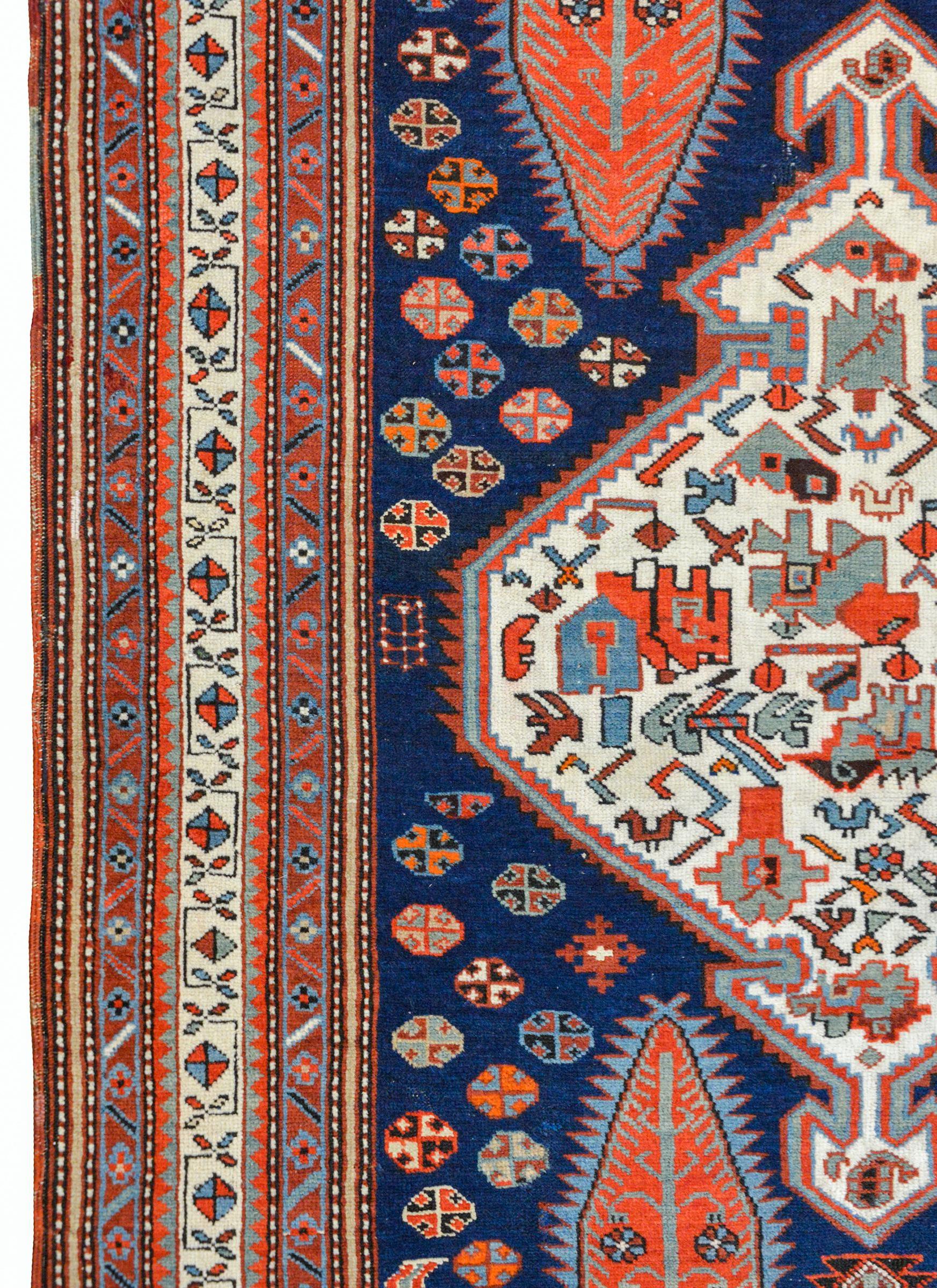 Wool Early 20th Century Shkli Rug For Sale
