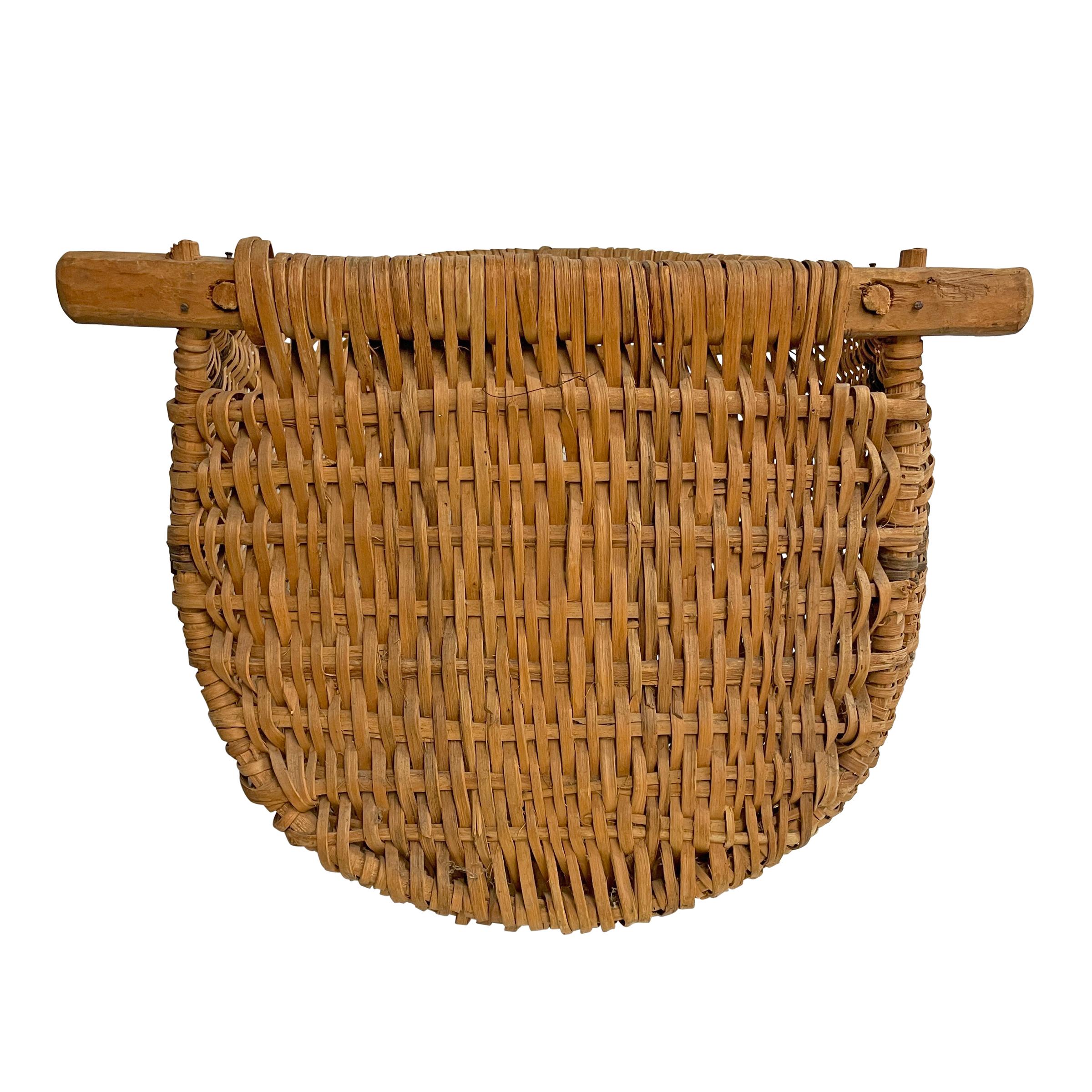 Early 20th Century Gathering Basket For Sale 1