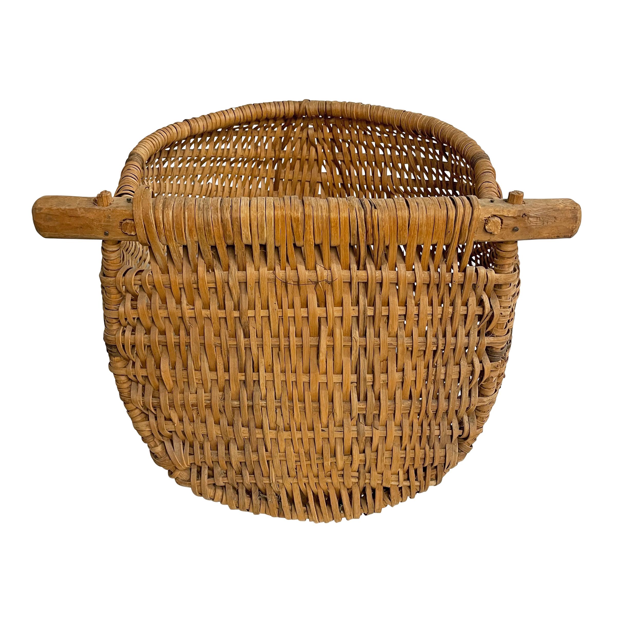 Early 20th Century Gathering Basket For Sale 2