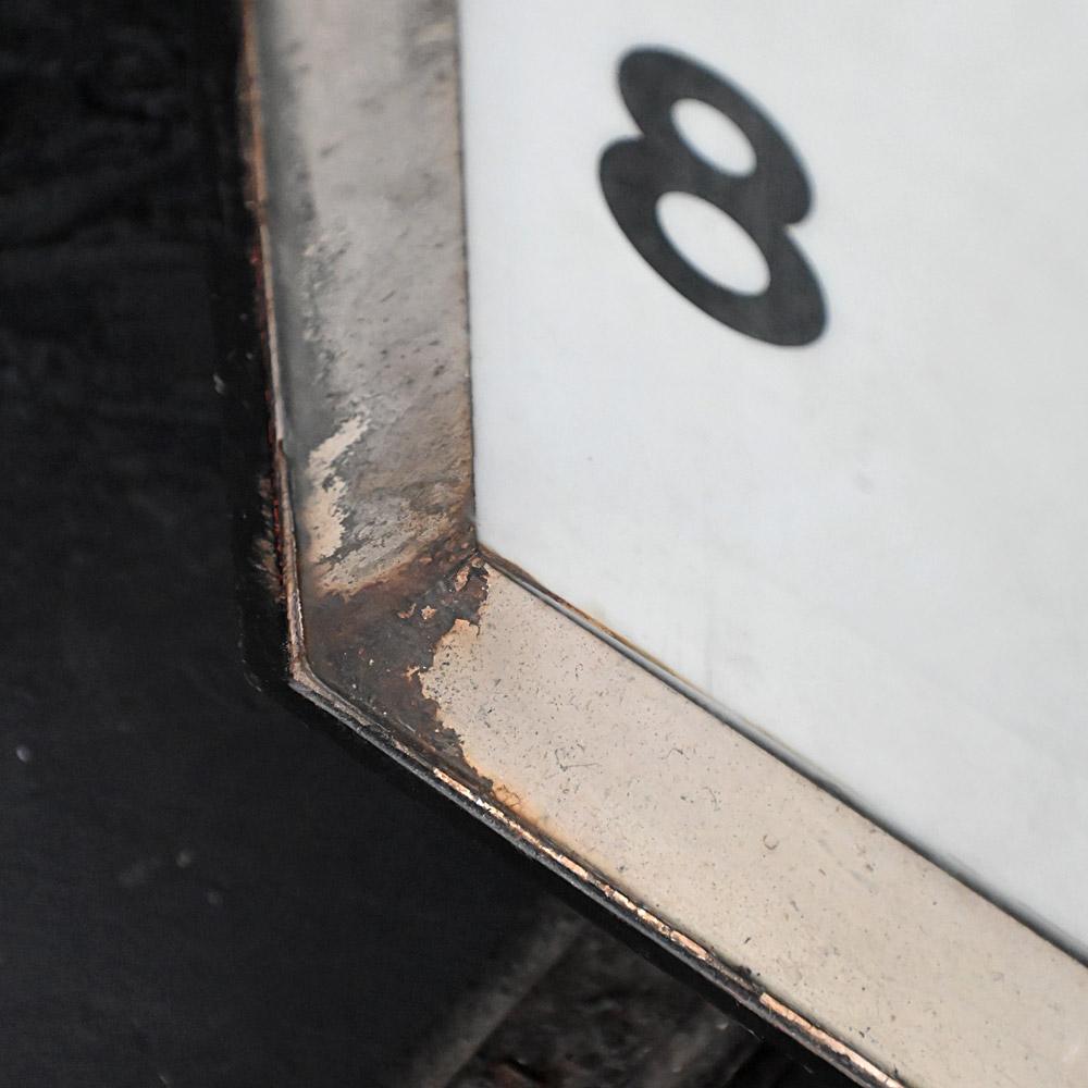 Metal Early 20th Century Gents of Leicester English Double Sided Station Clock For Sale