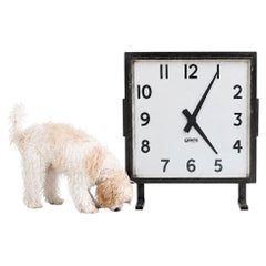 Early 20th Century Gents of Leicester English Double Sided Station Clock