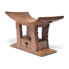 Geometric Ashanti African Stool