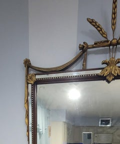 Early 20th Century George III Gilt Wood Swag Wall Mirror