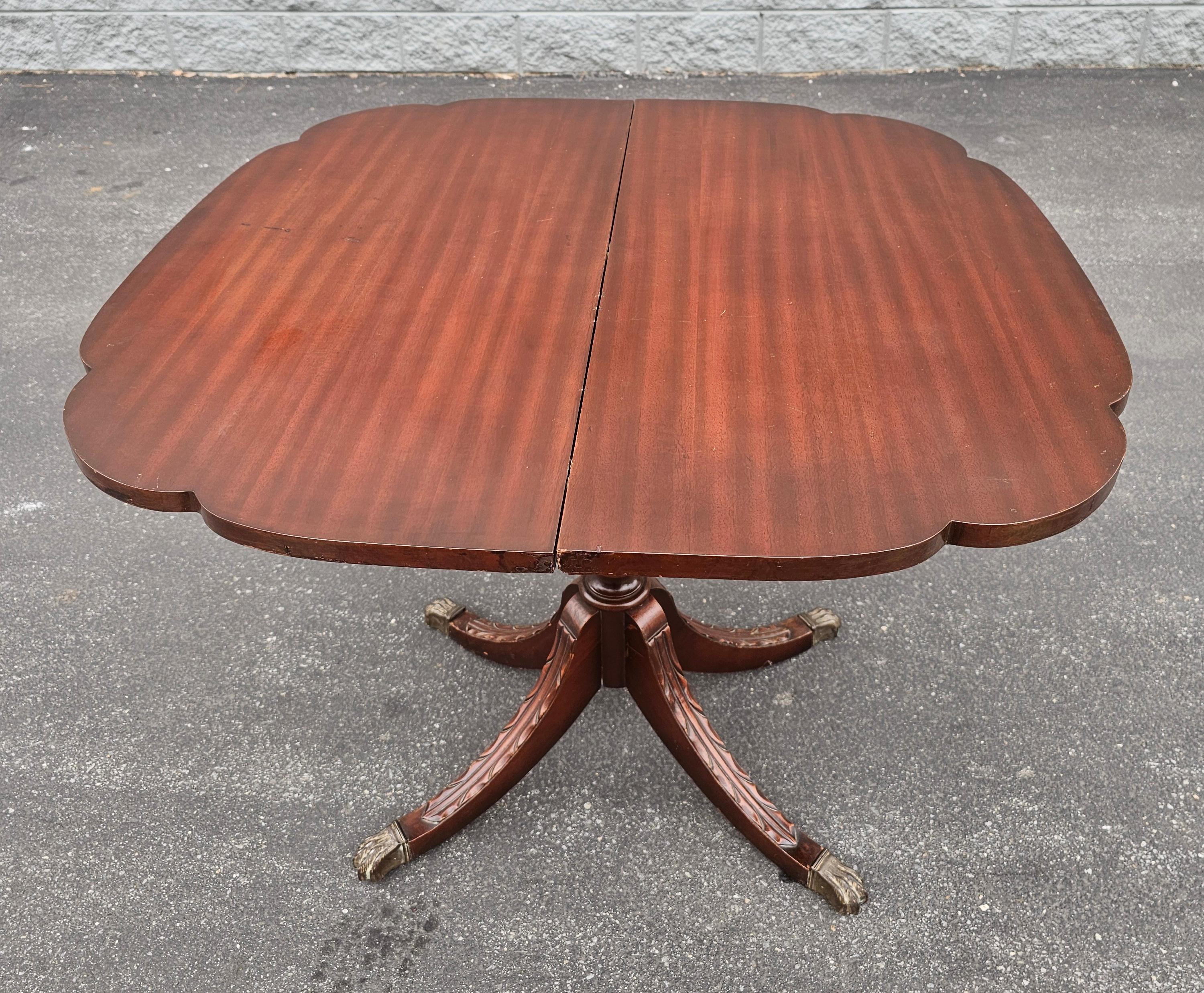 American Early 20th Century George III Mahogany Fold-Top Game Table Console Table For Sale