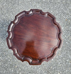 Early 20th Century George III Style Mahogany Galleried Refinished Candle Stand