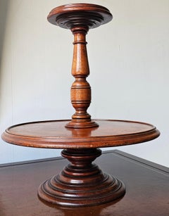 Early 20th Century George III Style Mahogany Two-Tier Table Top Dumbwaiter