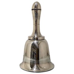 Early 20th Century George v Silver-Plate Bell Formed Cocktail Shaker, circa 1935
