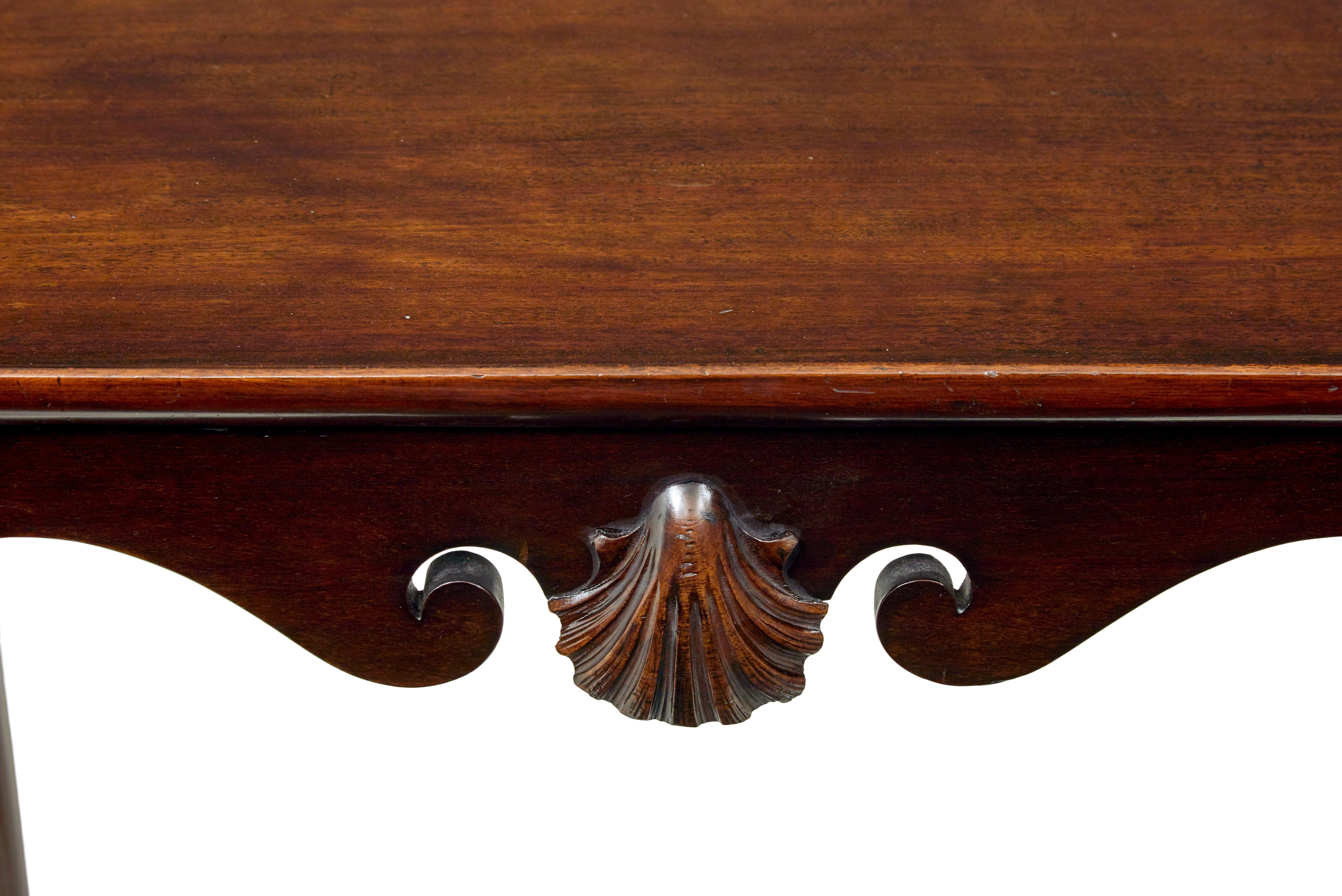 Hand-Carved Early 20th century Georgian influenced silver table For Sale