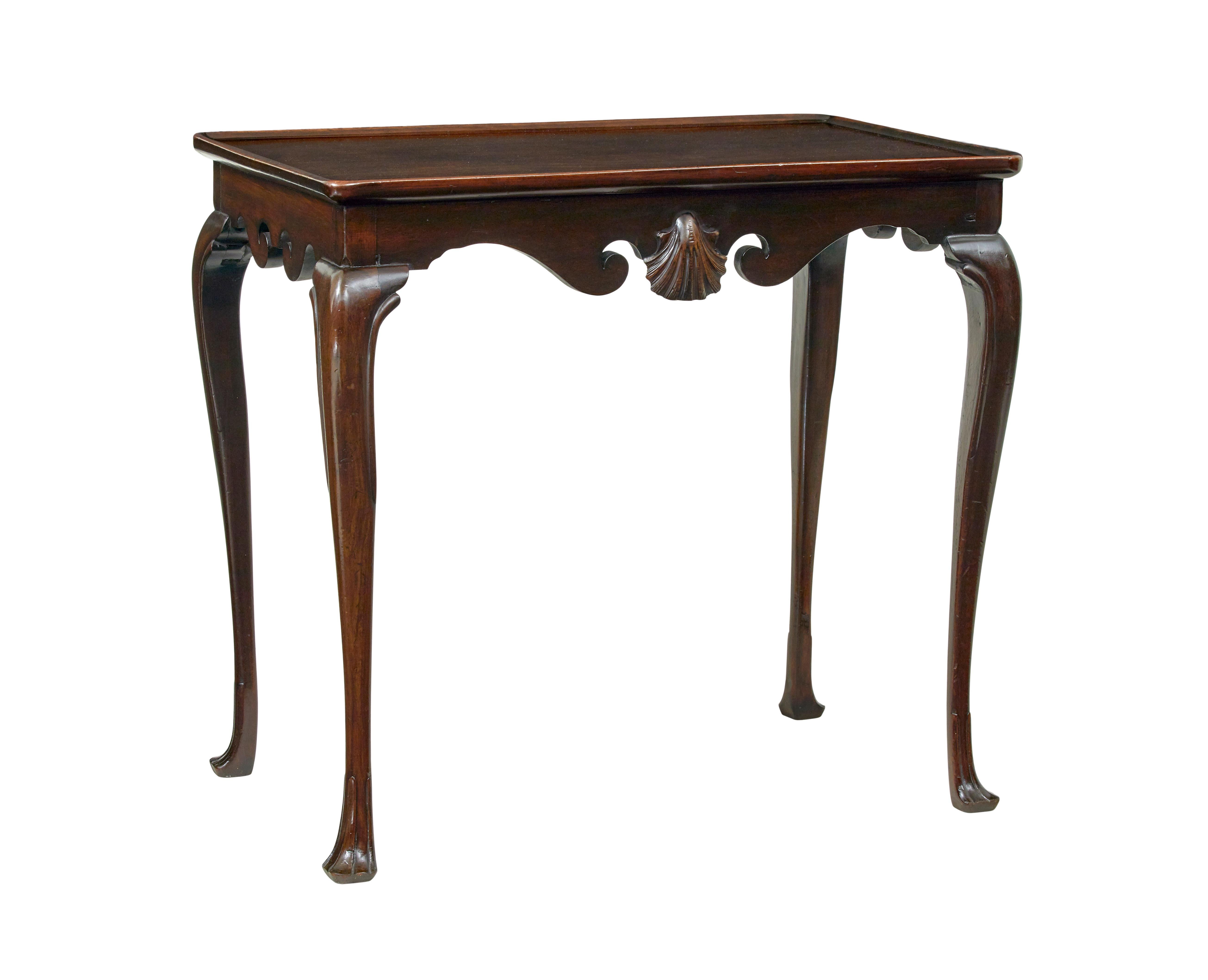 Early 20th century Georgian influenced silver table In Good Condition For Sale In Debenham, Suffolk
