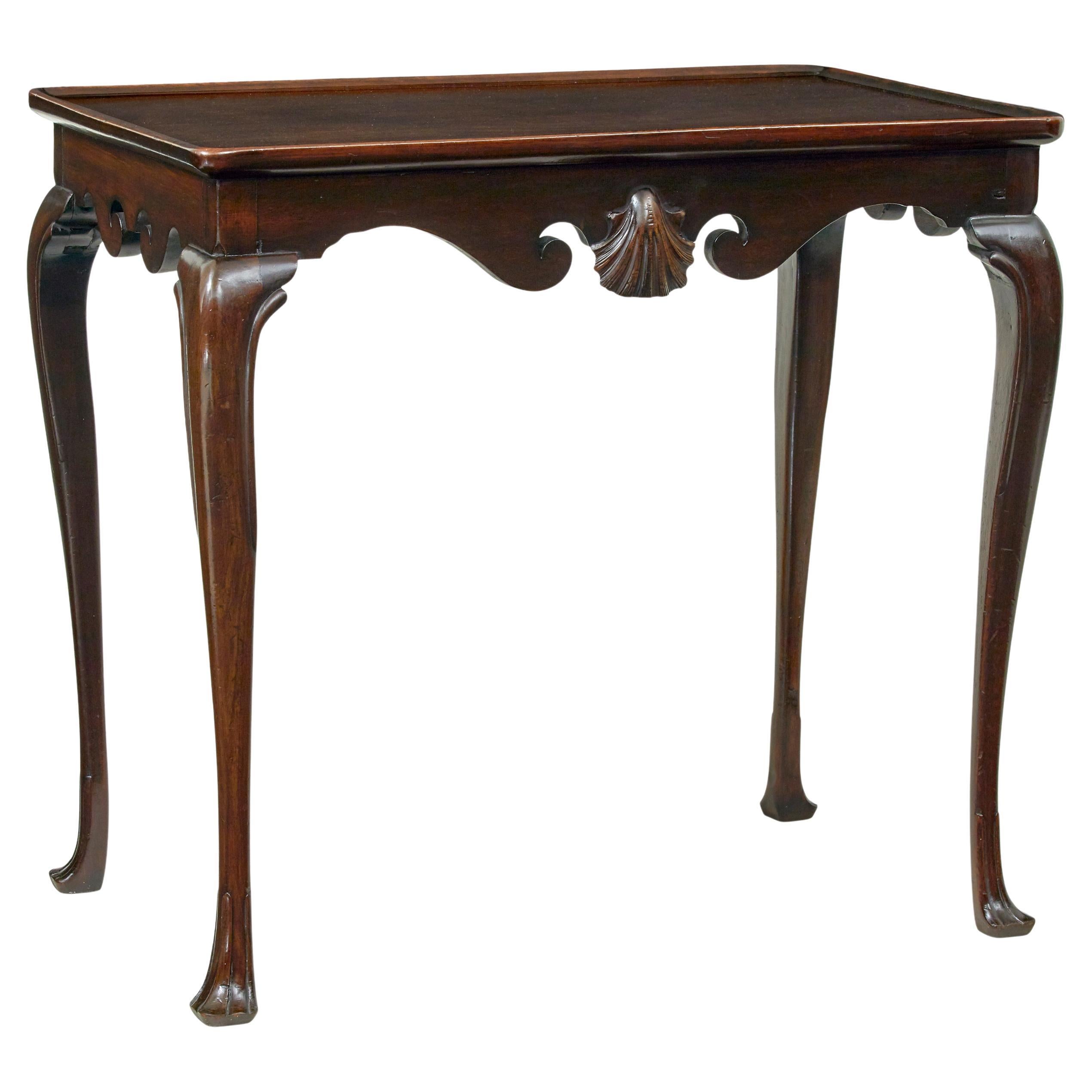 Early 20th century Georgian influenced silver table For Sale
