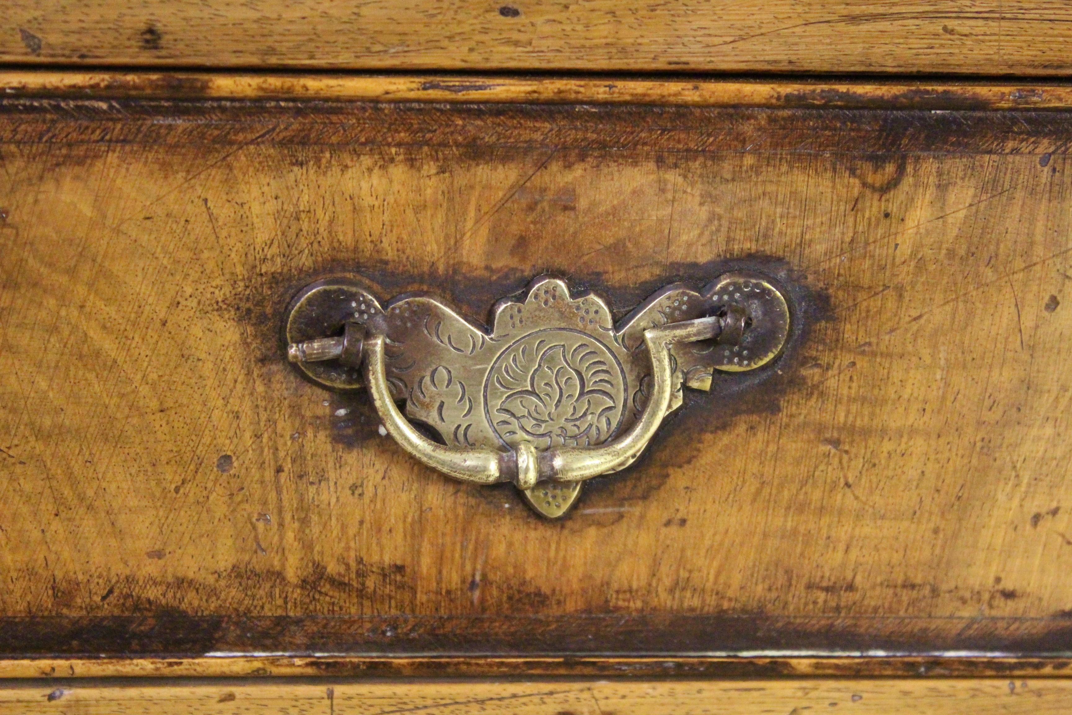 Early 20th Century Georgian Style Burr Walnut Bureau Bookcase For Sale 13