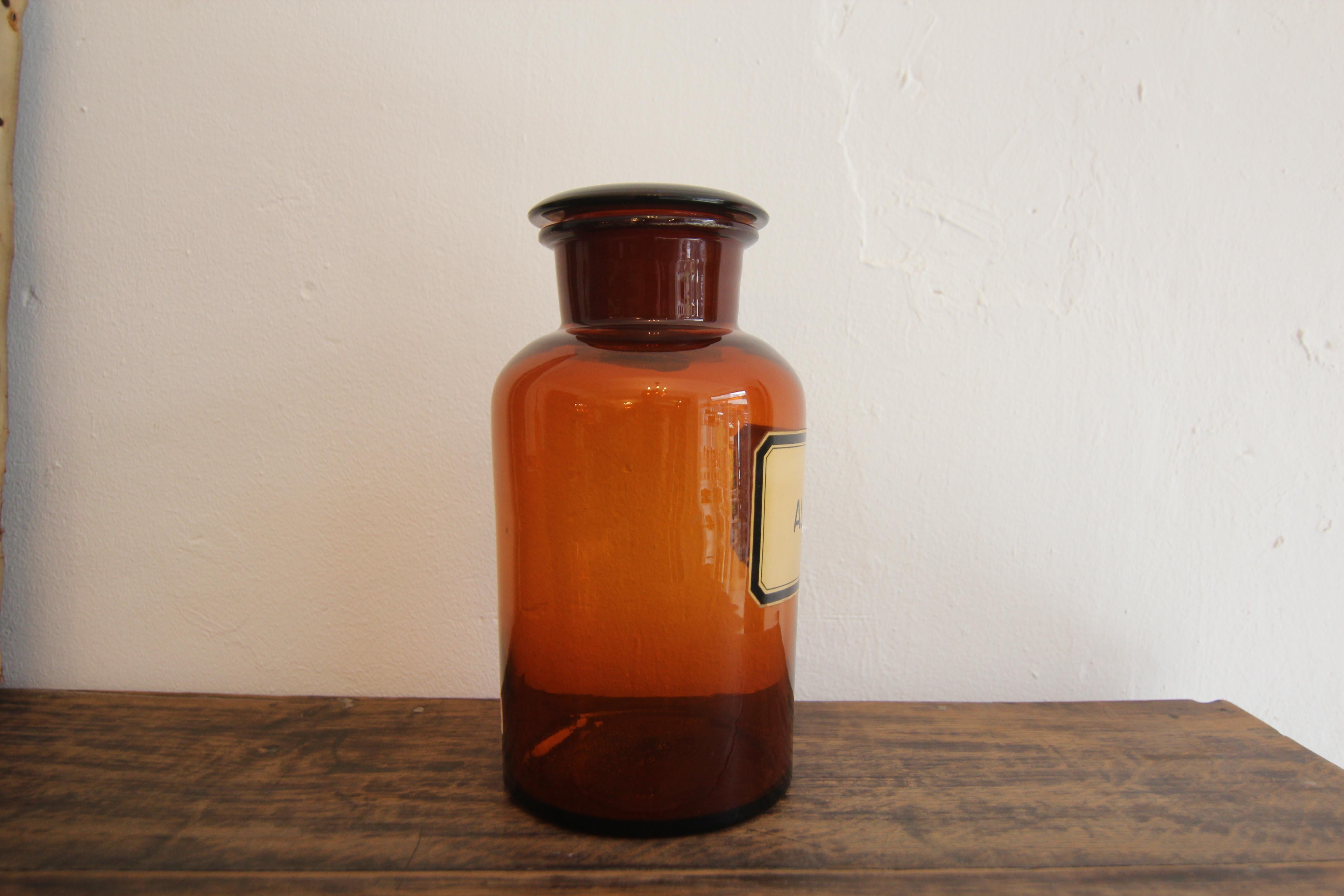 Vaso di vetro da farmacia tedesco dell'inizio del XX secolo in vendita 4