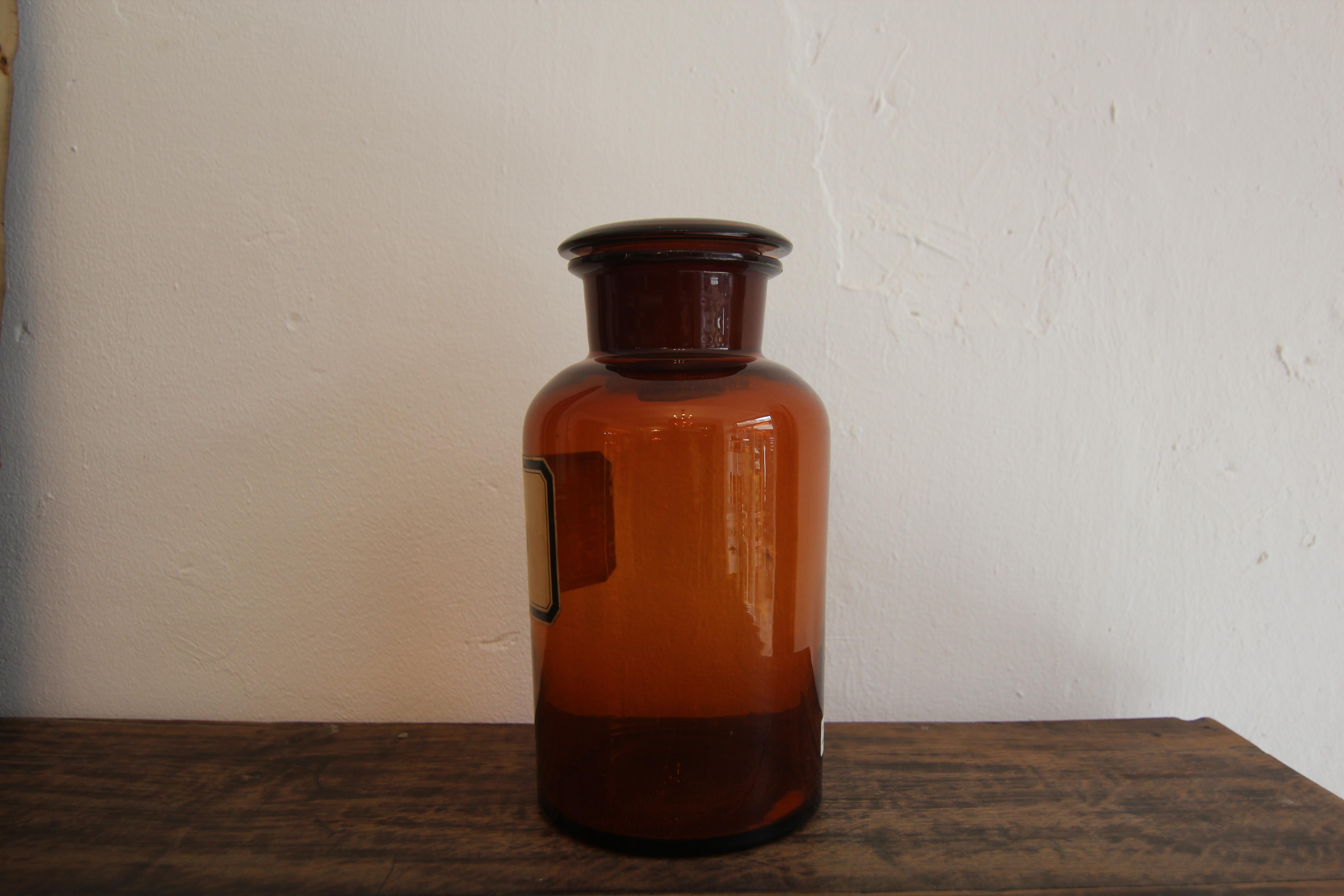 Vaso di vetro da farmacia tedesco dell'inizio del XX secolo in vendita 6