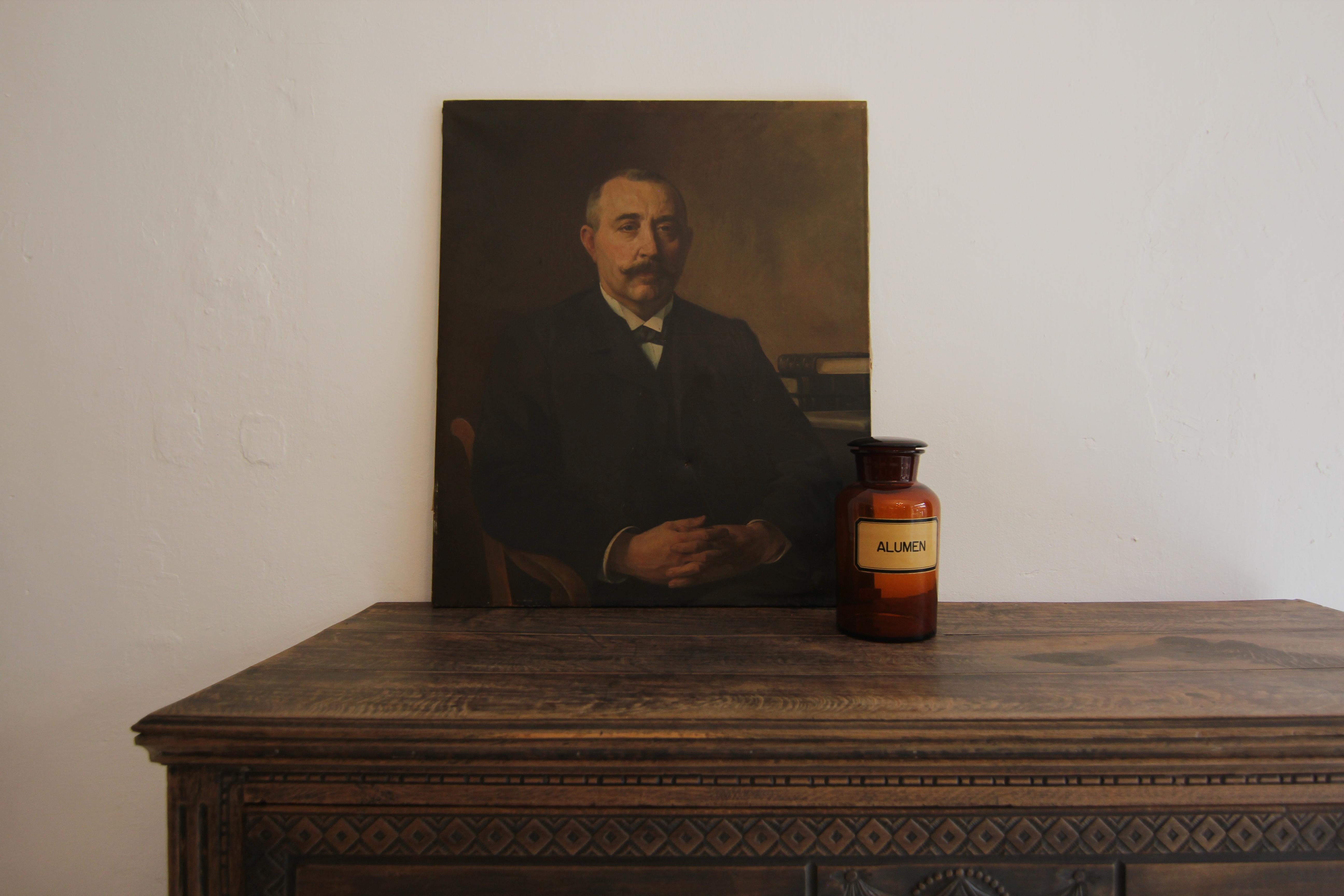 Industriale Vaso di vetro da farmacia tedesco dell'inizio del XX secolo in vendita