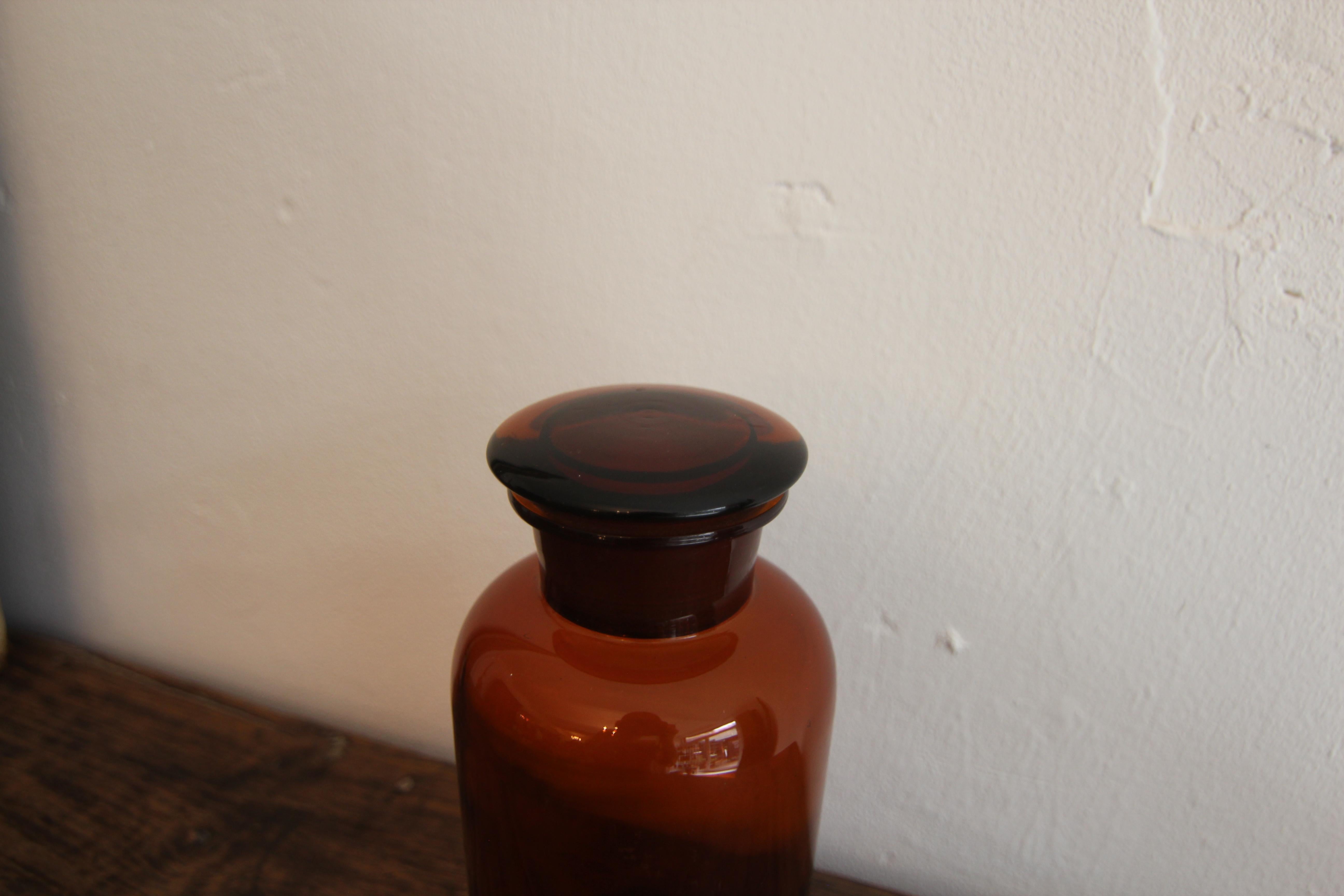 Vetro Vaso di vetro da farmacia tedesco dell'inizio del XX secolo in vendita
