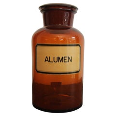Early 20th Century German Apothecary Glass Jar