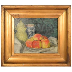 Early 20th Century German Art Deco Still Life Oil Painting, circa 1930