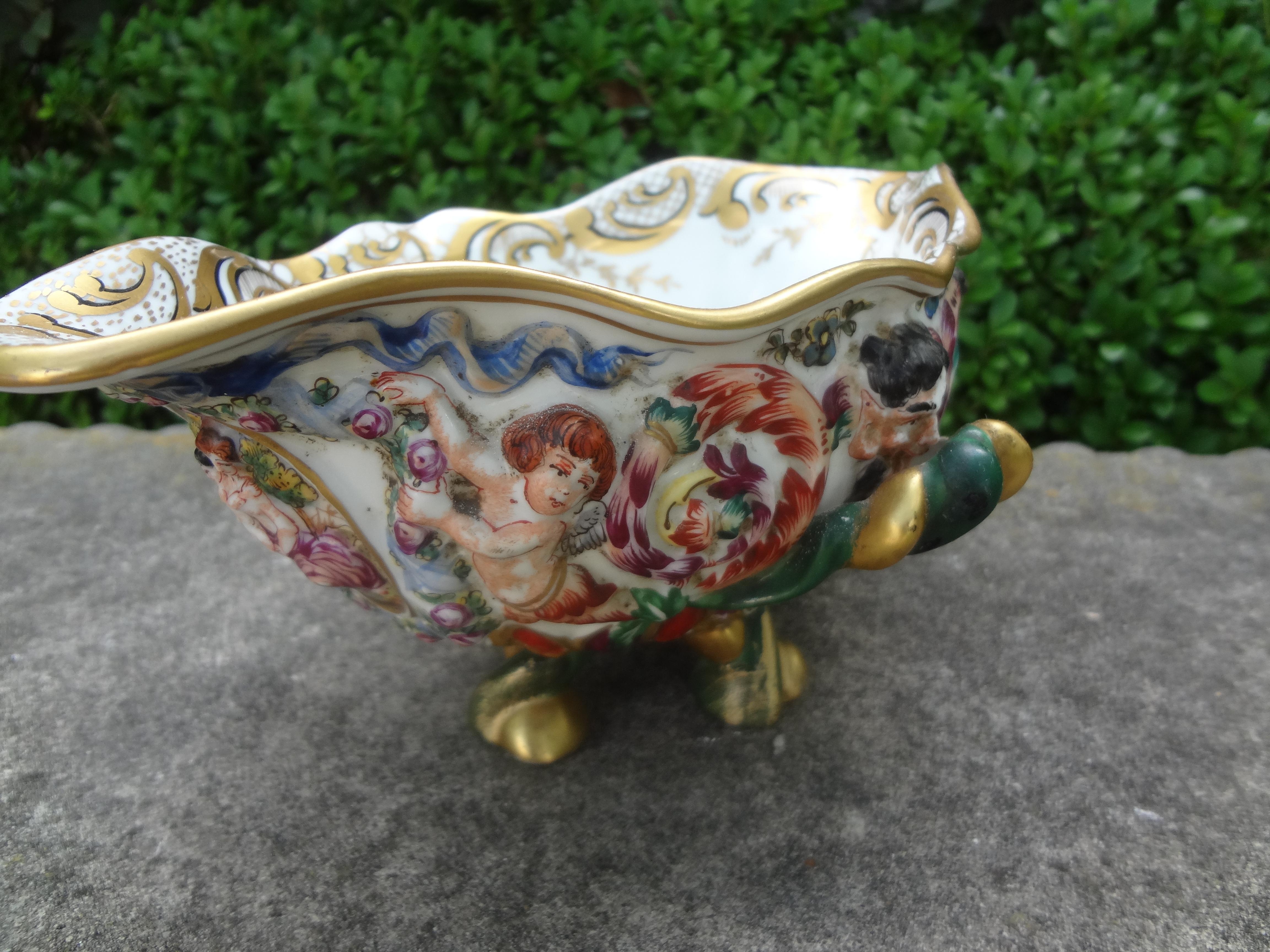 Baroque Bol en porcelaine allemande de style Capodimonte en vente