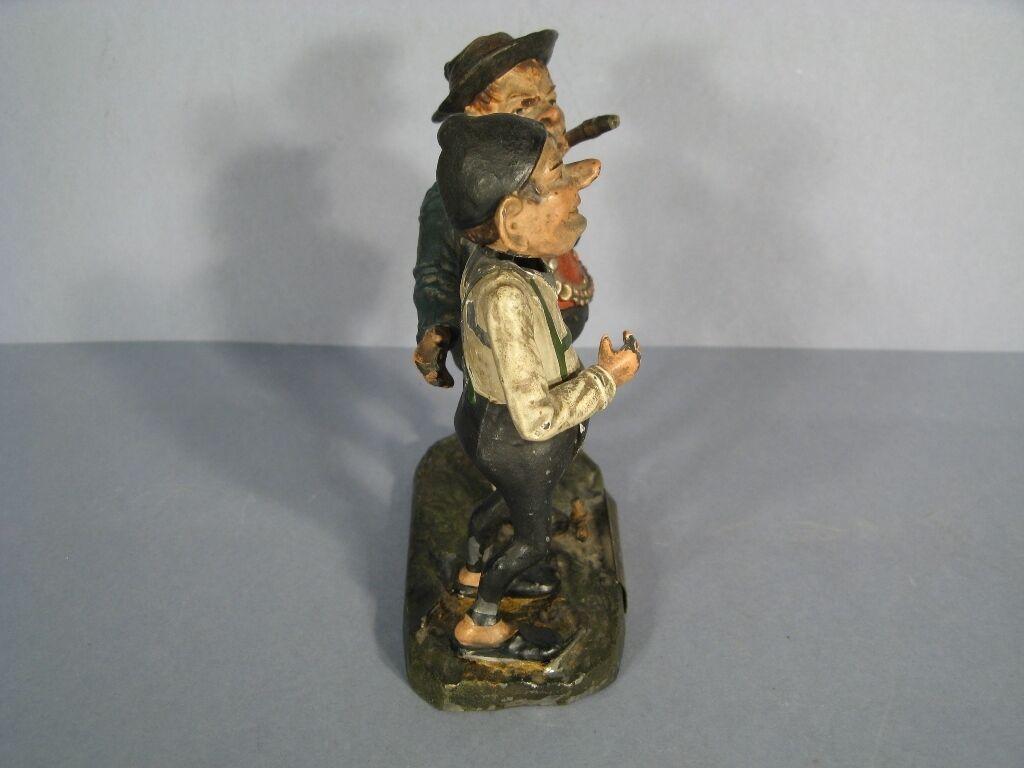 Early 20th-Century German Caricature Animated Metal Sculpture 