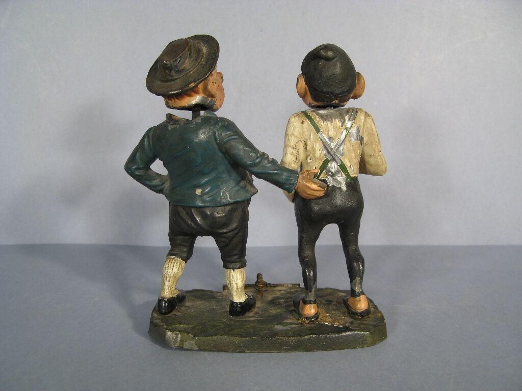 Early 20th-Century German Caricature Animated Metal Sculpture 