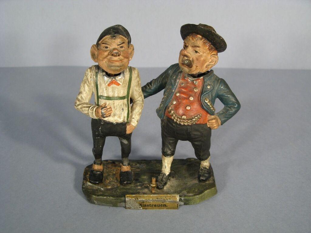Early 20th-Century German Caricature Animated Metal Sculpture 