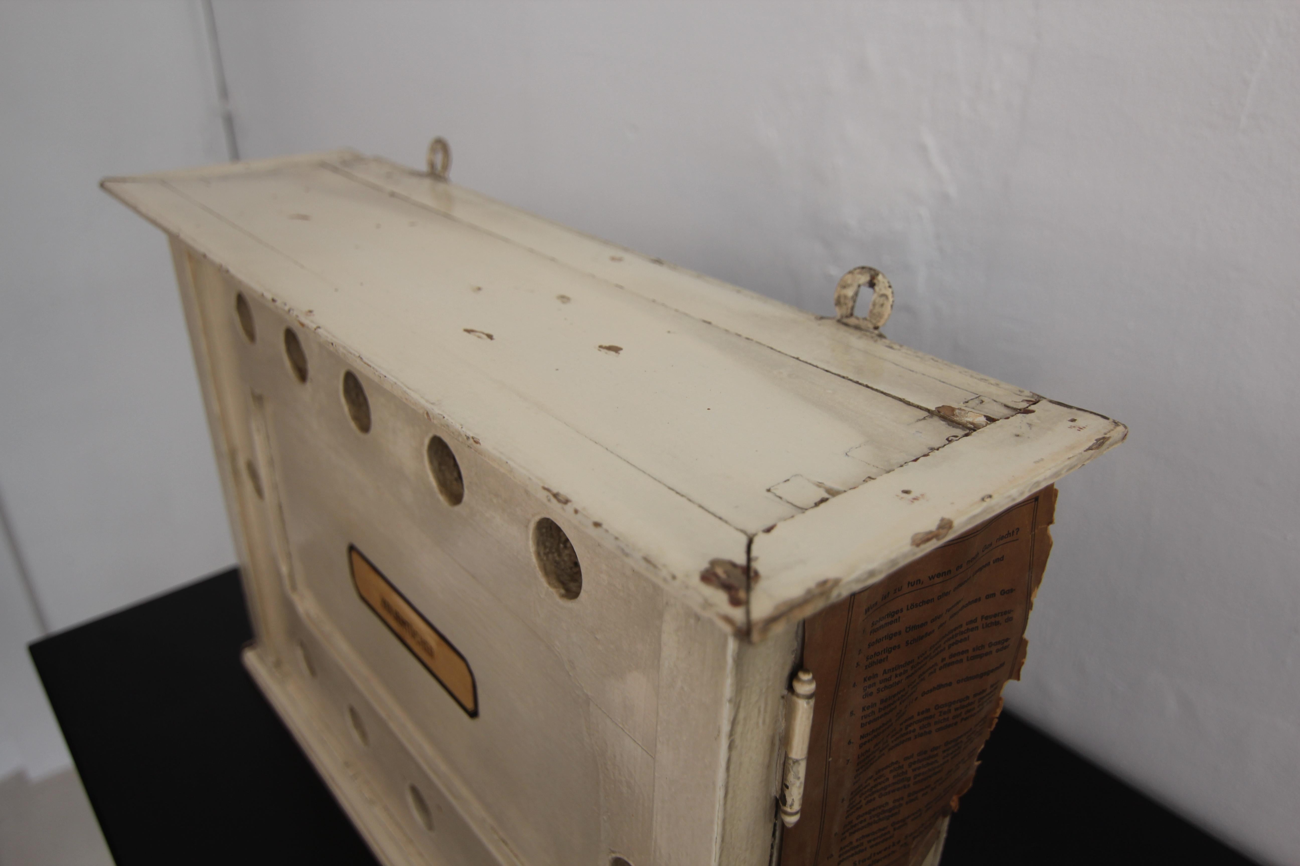 Early 20th Century German Cheese Dairy Cheesecloths Wall Cabinet 4