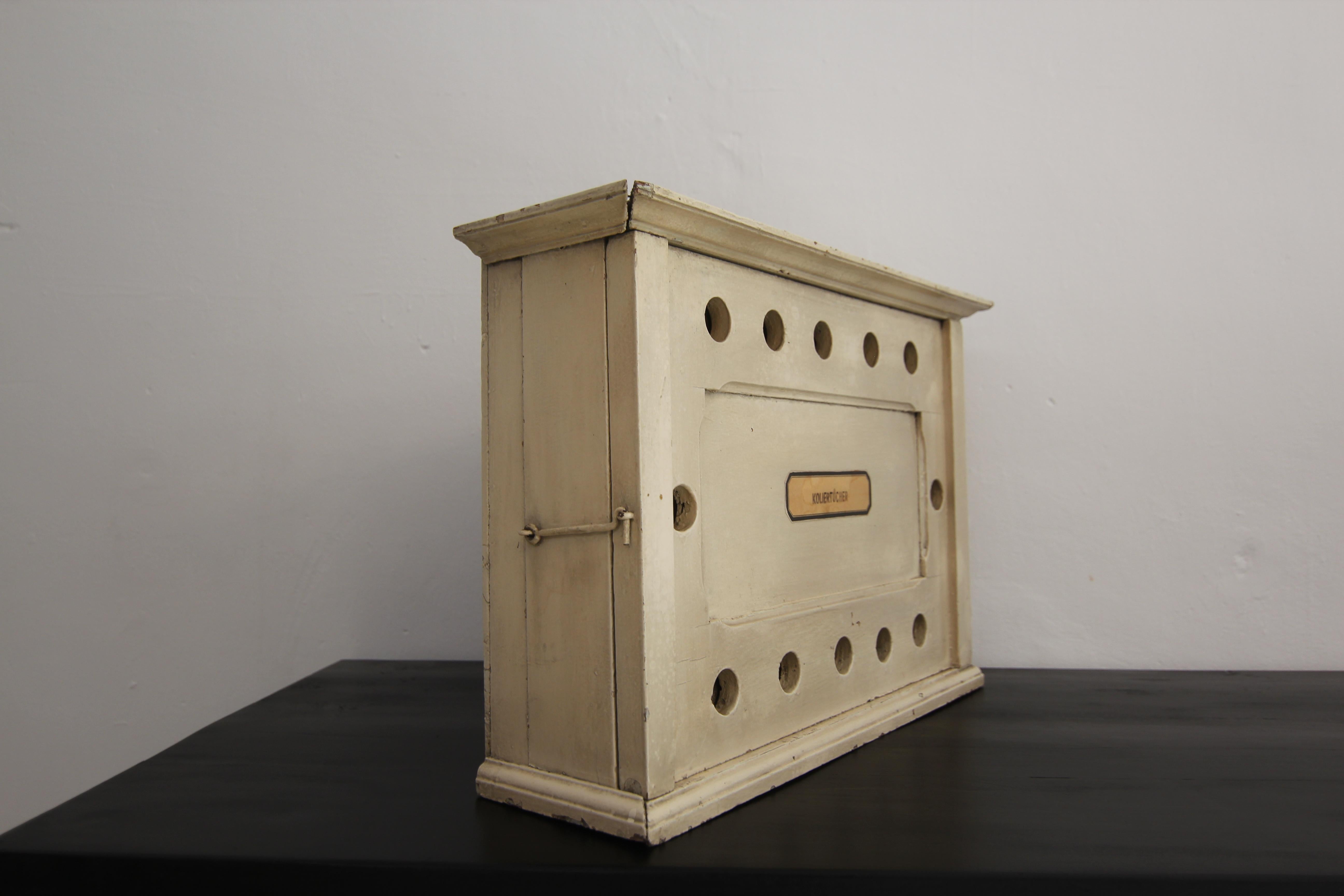Early 20th Century German Cheese Dairy Cheesecloths Wall Cabinet 10