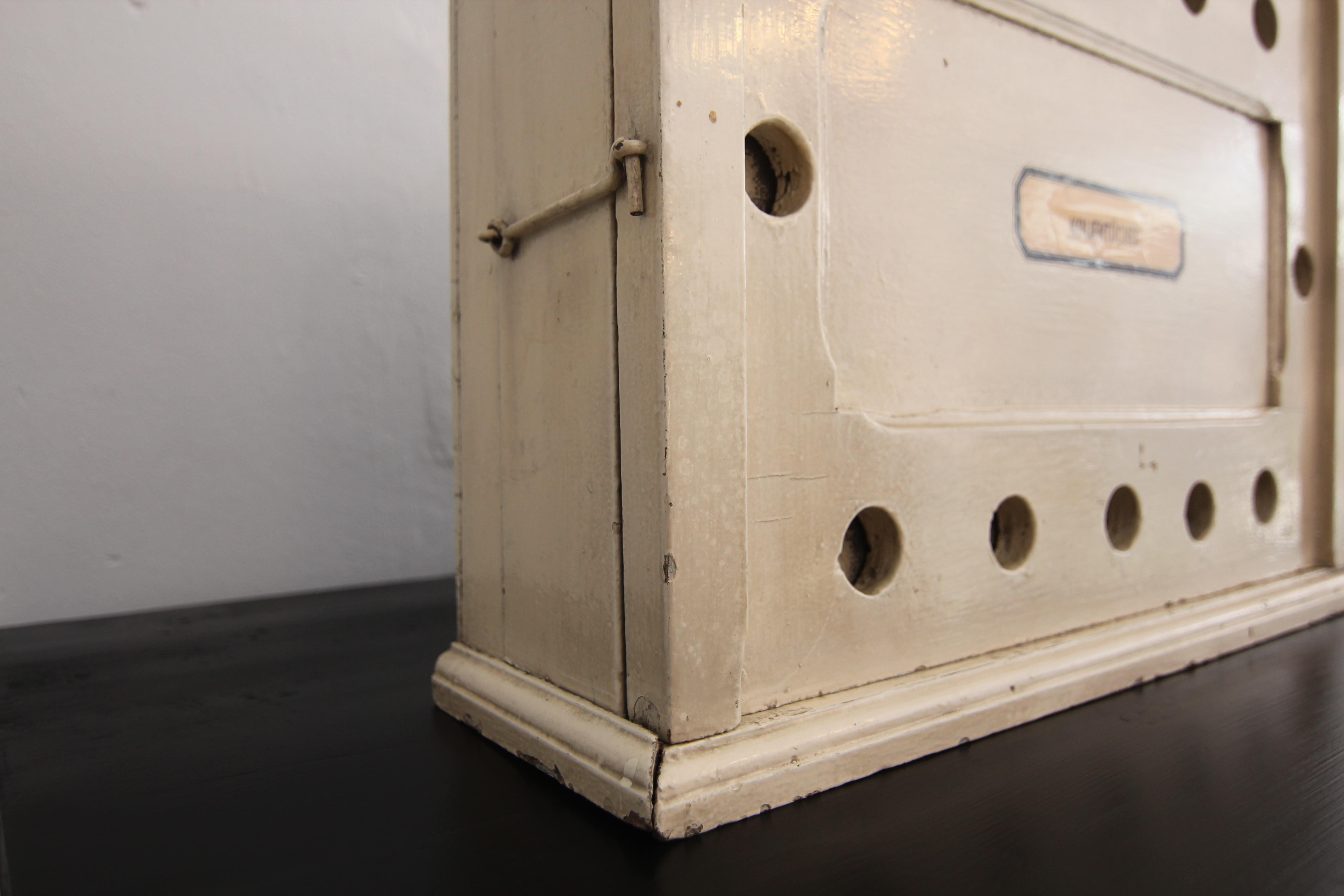 Early 20th Century German Cheese Dairy Cheesecloths Wall Cabinet 1
