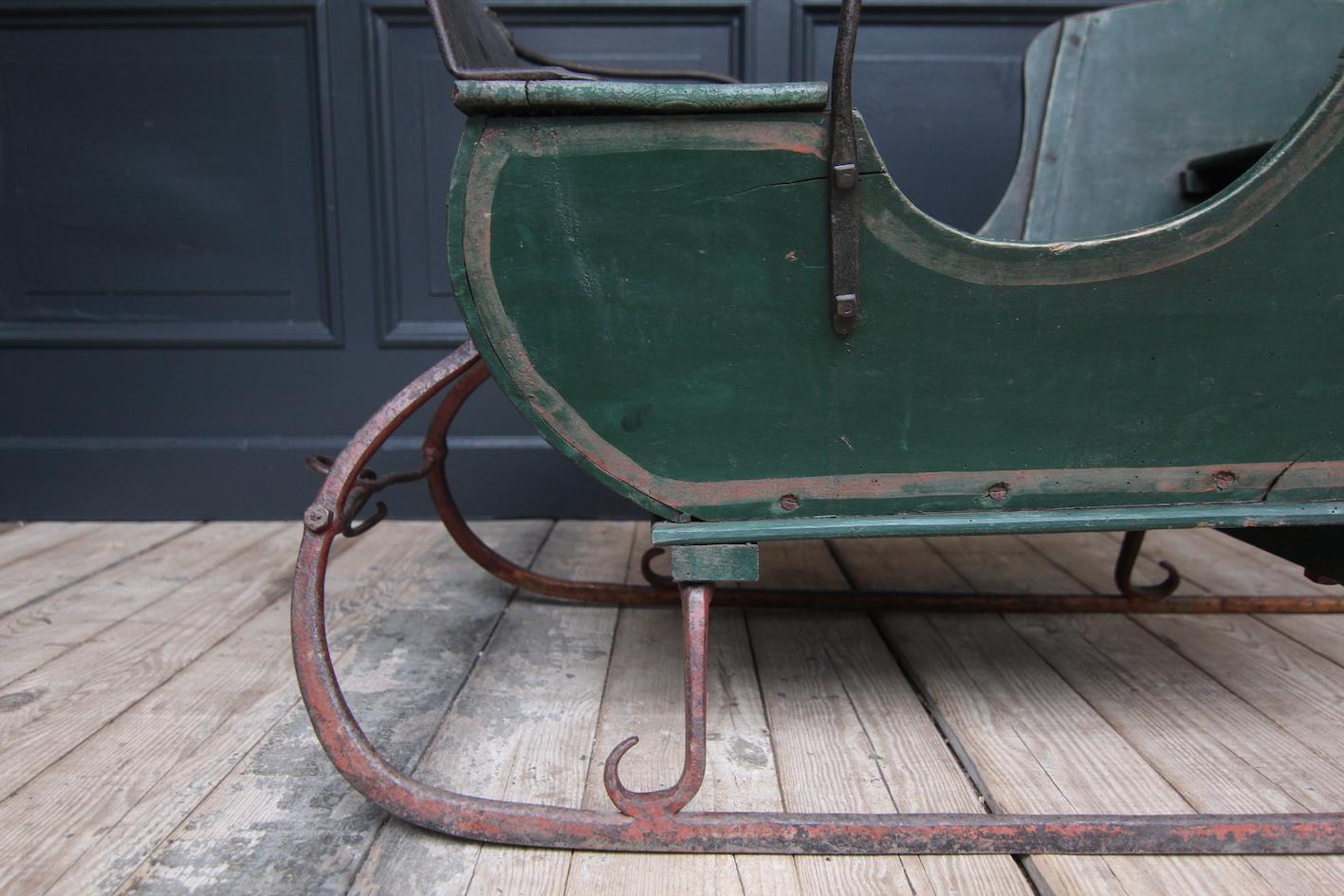 Wrought Iron Early 20th Century German Children's Sledge For Sale