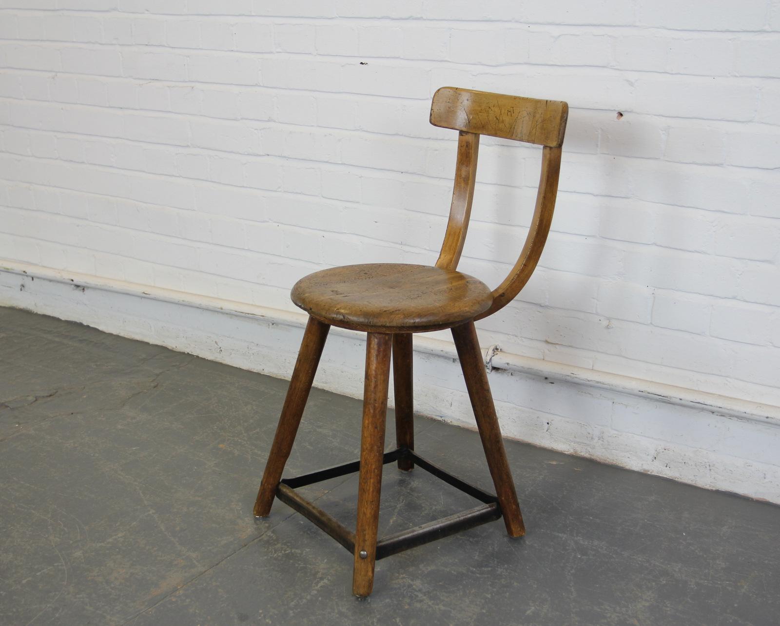 Early 20th Century German Factory Chairs by Ama 8