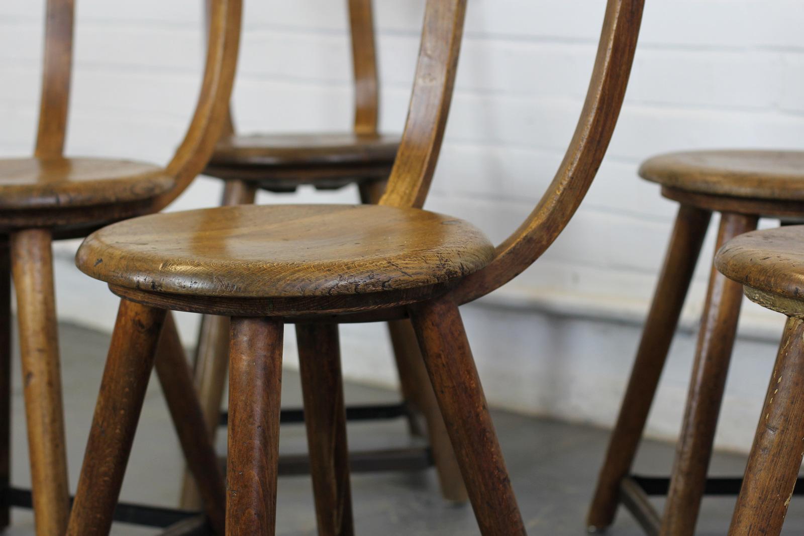 Early 20th Century German Factory Chairs by Ama 2
