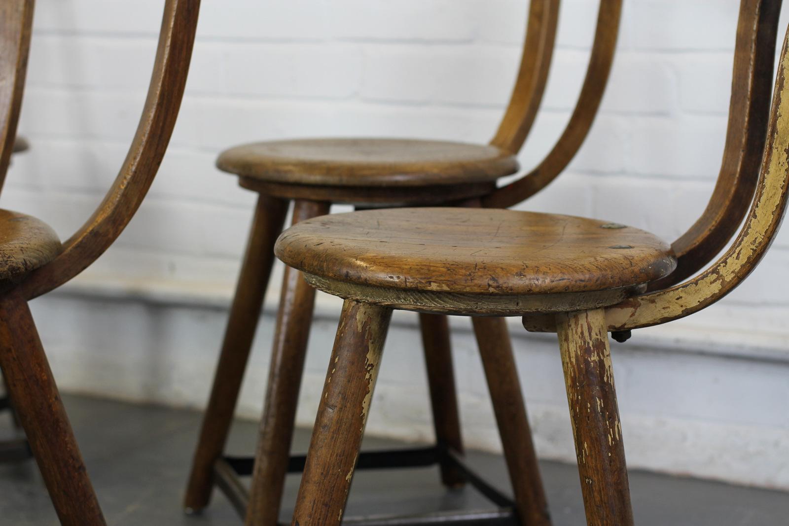 Early 20th Century German Factory Chairs by Ama 3
