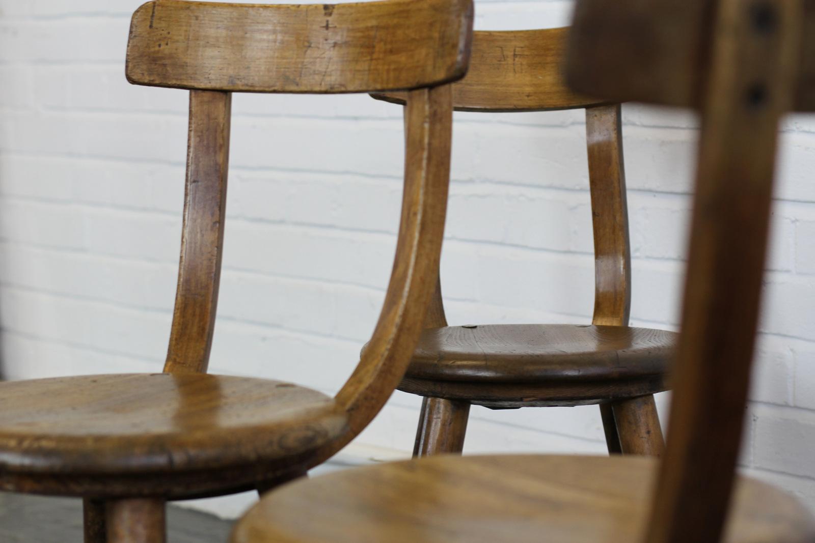 Early 20th Century German Factory Chairs by Ama 4