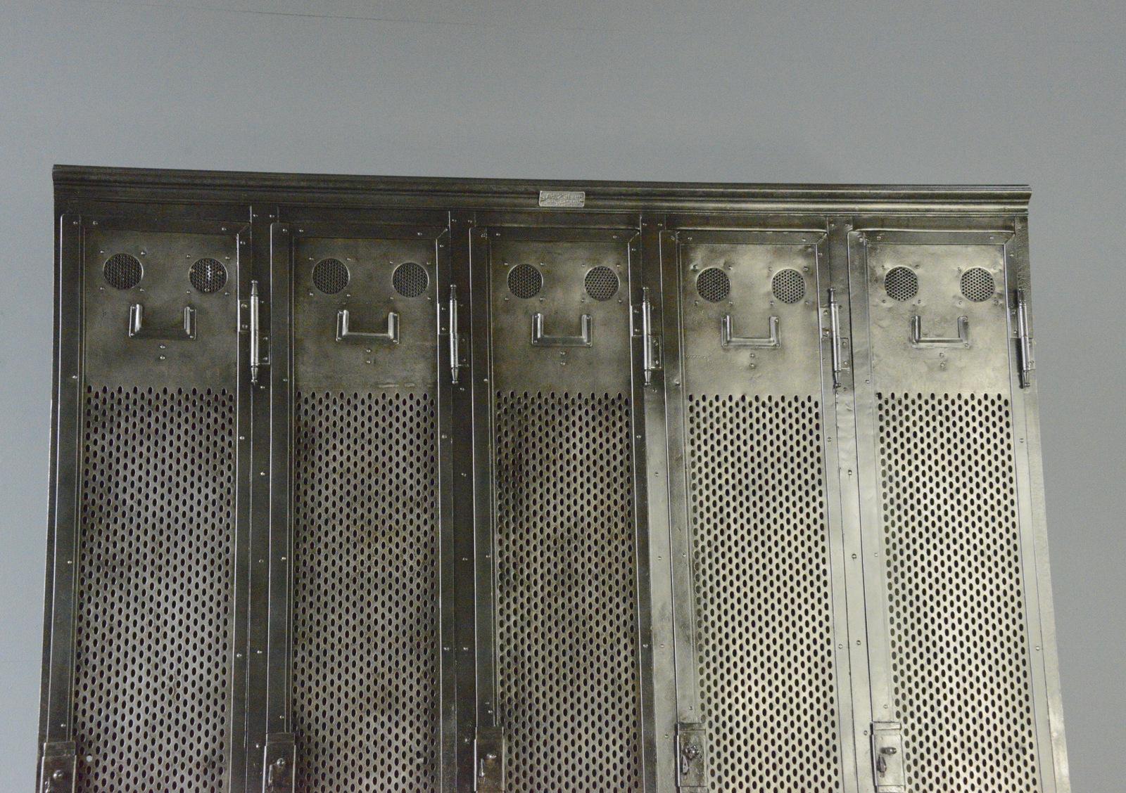 Steel Early 20th Century German Factory Lockers By Ad Zaiser