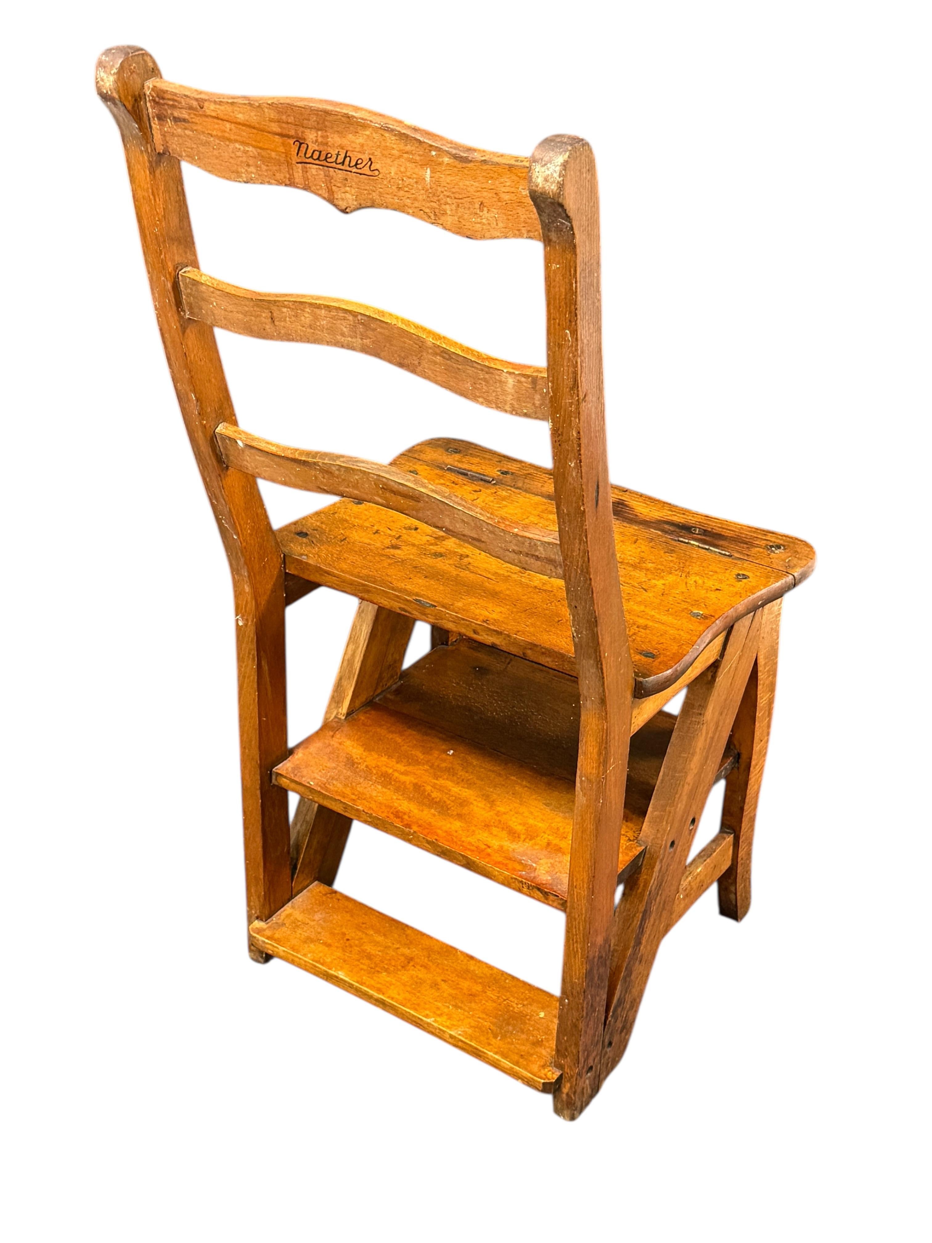 A principios del siglo 20 Alemán Francés Metamórfico Biblioteca Pasos Granja Silla 1900s Austríaco en venta