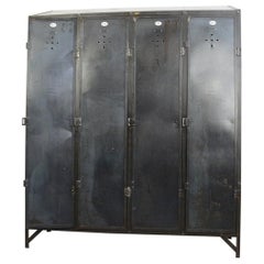 Early 20th Century German Industrial Lockers, circa 1910