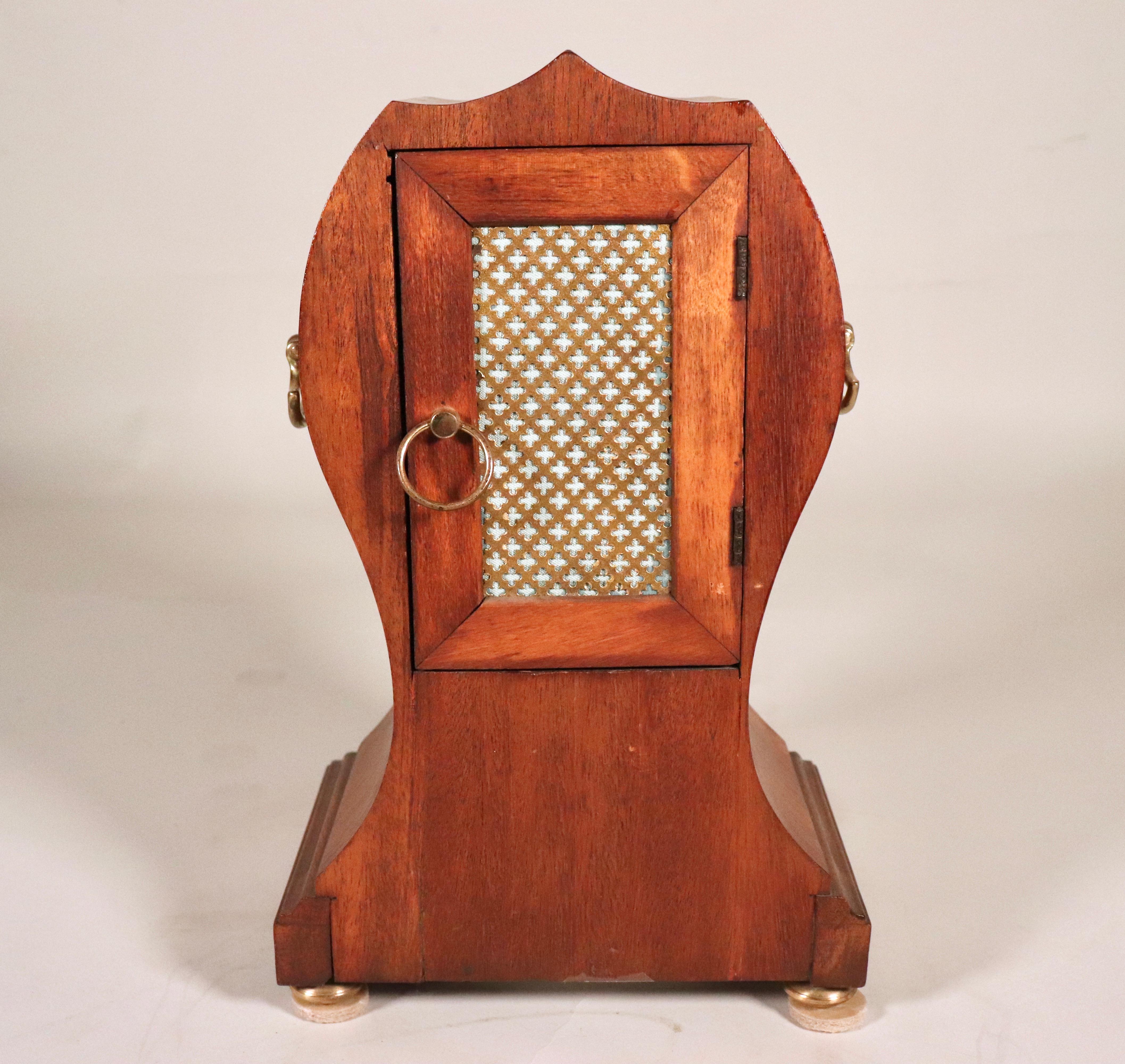 Early 20th Century German Philipp Haas & Sohne Balloon Shaped Mantel Clock For Sale 6
