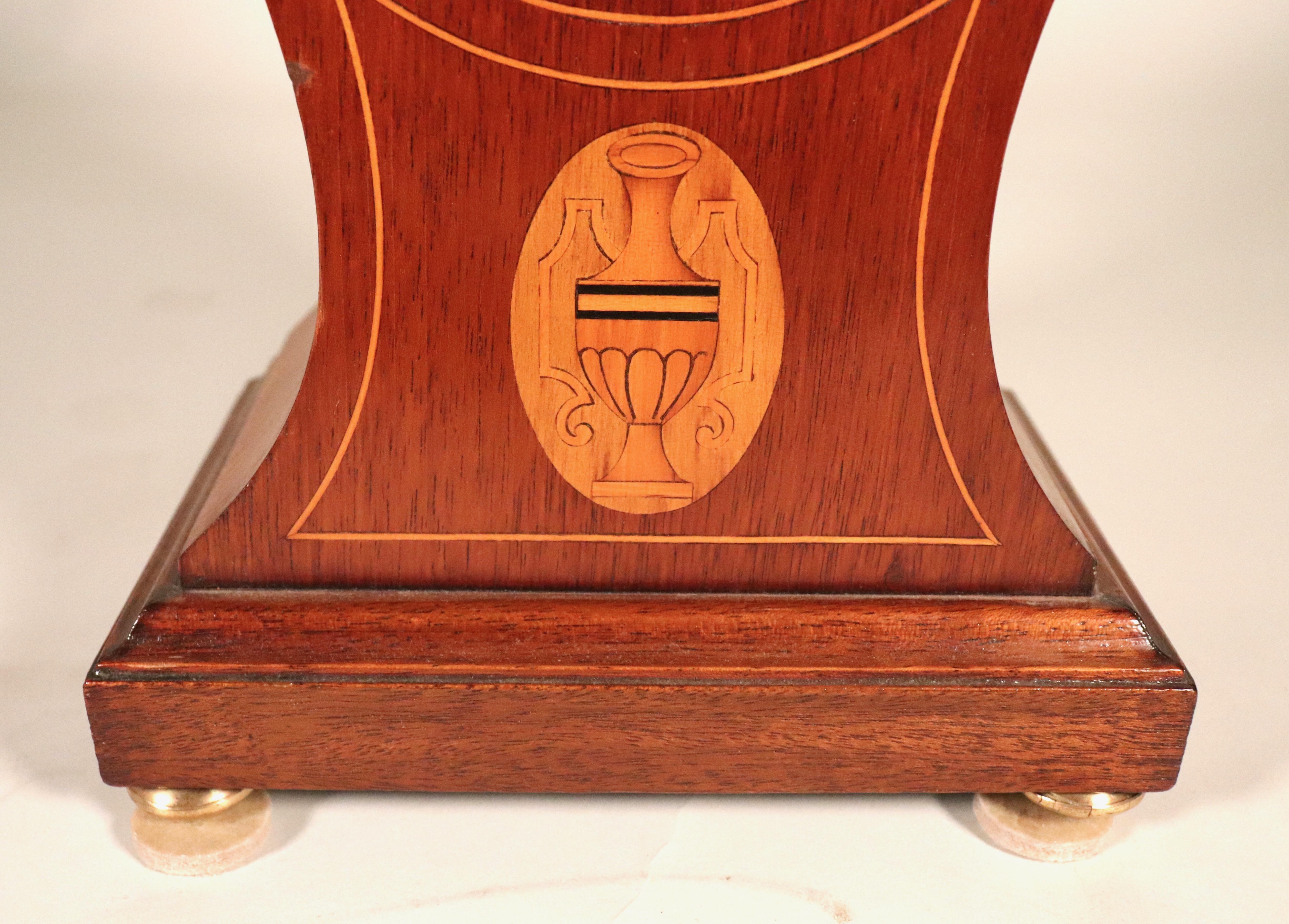 Early 20th Century German Philipp Haas & Sohne Balloon Shaped Mantel Clock For Sale 2