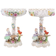 Early 20th Century German Porcelain Decorative Pieces